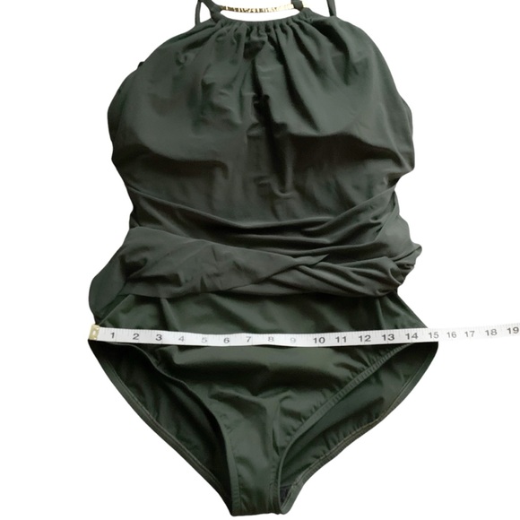MAGICSUIT by MIRACLESUIT Swimsuit! Retail $178. Military green - Picture 3 of 8